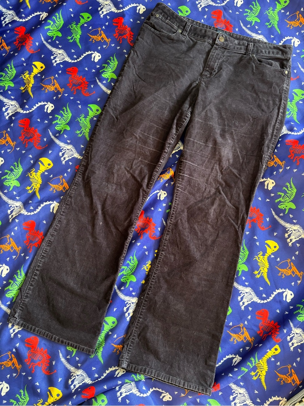 Size 14 women’s Black curvy corduroy jeans (small pick)